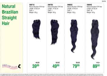 Cheveux humains br&eacute;siliens